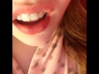 Sensational amateur home movie features barely legal teen playing with her tender wet cunt